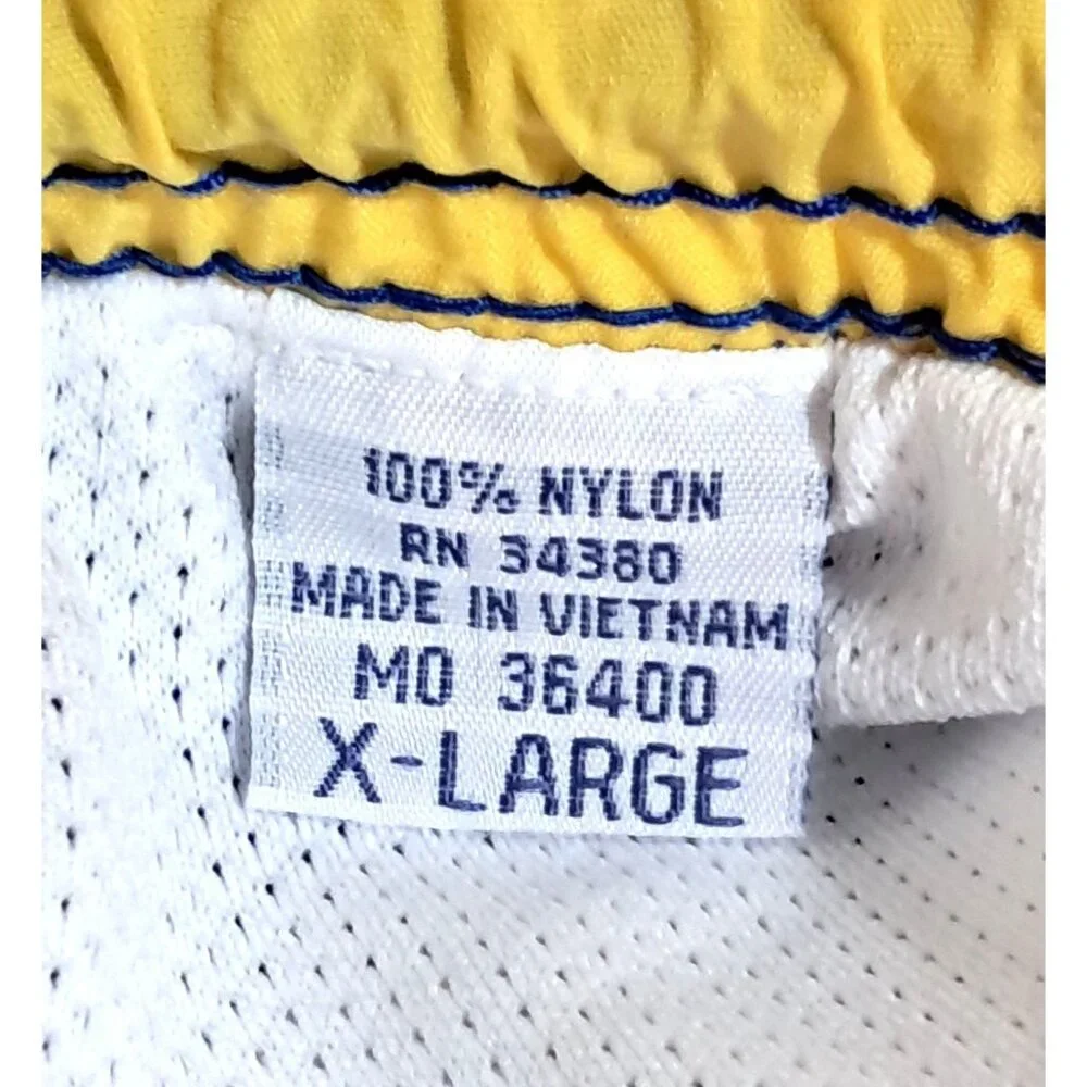 Weekender Nylon Swim Shorts‎ Mens XL Blue With Side & Back Pockets Vintage